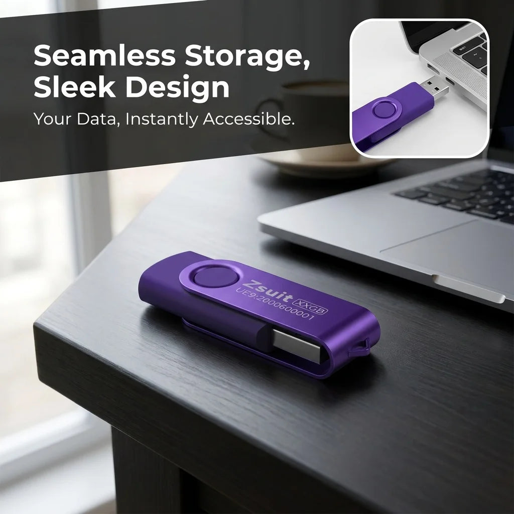 Z-suit Metal USB Flash Drive 128GB 64GB 32GB High Speed