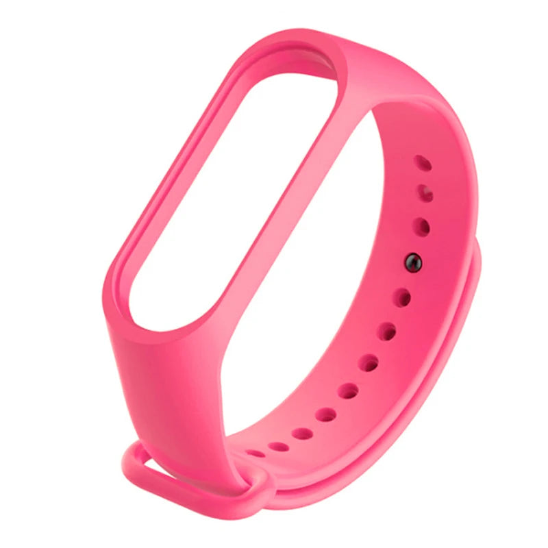 Silicone Strap for Xiaomi Mi Band 3 4 5 6 7 – Sport Band Smartwatch Band PRIMED Pink For Mi band 7