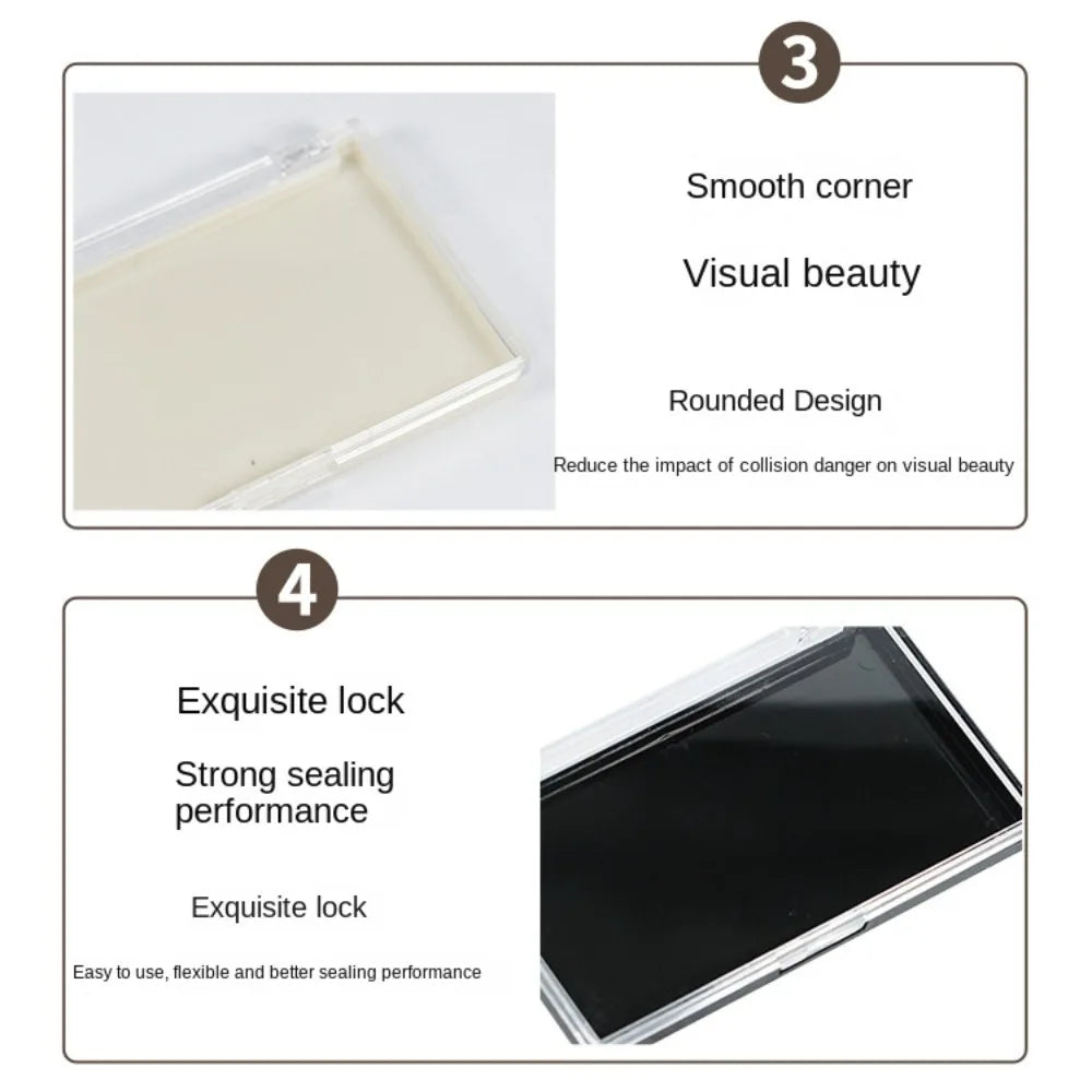Clear Eyelash Storage Box – Portable Transparent Lash Organizer Lash Storage Case PRIMED