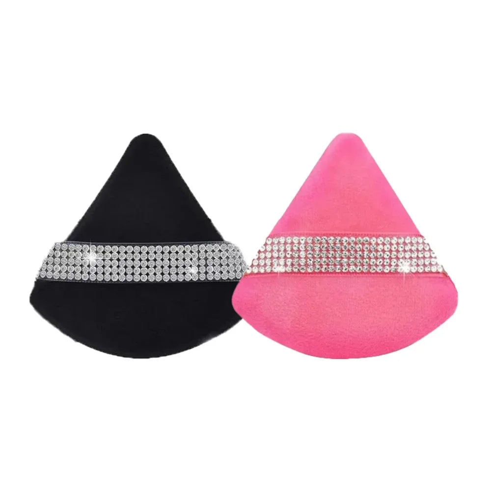 Triangle Crystal Velvet Setting Powder Puff – Diamond Ribbon