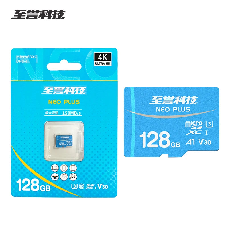 EXASCEND 128GB microSDXC V30 A1 Card – Max 150MB/s 4K UHD microSD Memory Card PRIMED