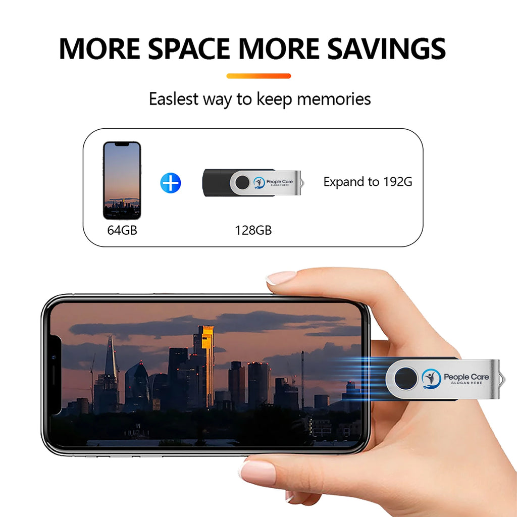 Type-C USB 3.0 Flash Drive 4GB–128GB | Custom Logo & Key Chain USB Flash Drive PRIMED