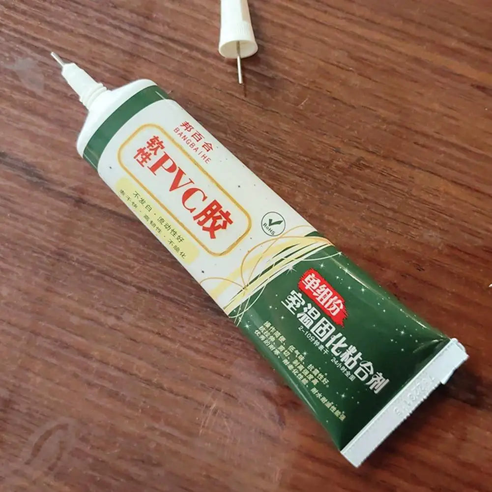 Strong Clear PVC Glue 20/60ml – Waterproof Adhesive for Leather