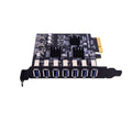 TISHRIC 7-Port USB 3.2 PCIe Expansion Card 10Gbps PCIE 4X PCIe USB Expansion Card PRIMED PCIE 4X To 7 USB China Mainland