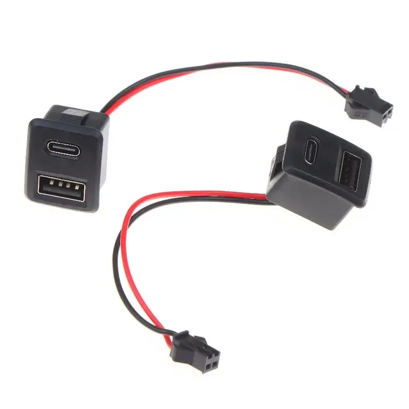 Double Layer USB Type-C Female Socket Connector | 1/2/5 Pack USB Socket Connector PRIMED