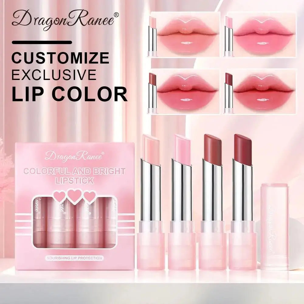Dragon Ranee Thermochromic Jelly Lip Balm Set – 4 Pcs Tinted Tinted Lip Balm PRIMED