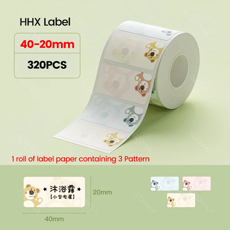 NiiMBOT Thermal Label Roll – Waterproof Round Stickers B1 B21