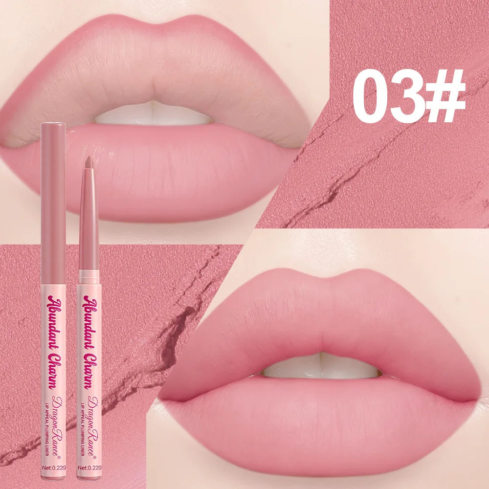 Rose Pink Matte Lip Liner Pencil – Waterproof, Long-Lasting Lip Liner Pencil PRIMED 03