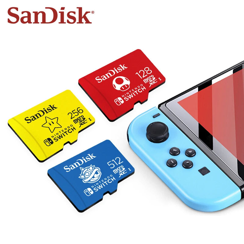 SanDisk microSDXC Card for Nintendo Switch 128–512GB U3 MicroSD Memory Card PRIMED