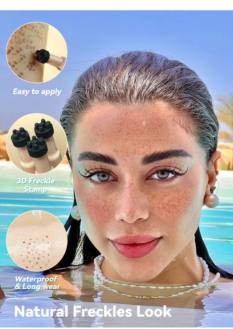 MLSMILE Waterproof Freckle Stamp Pen – Natural Fake Freckles