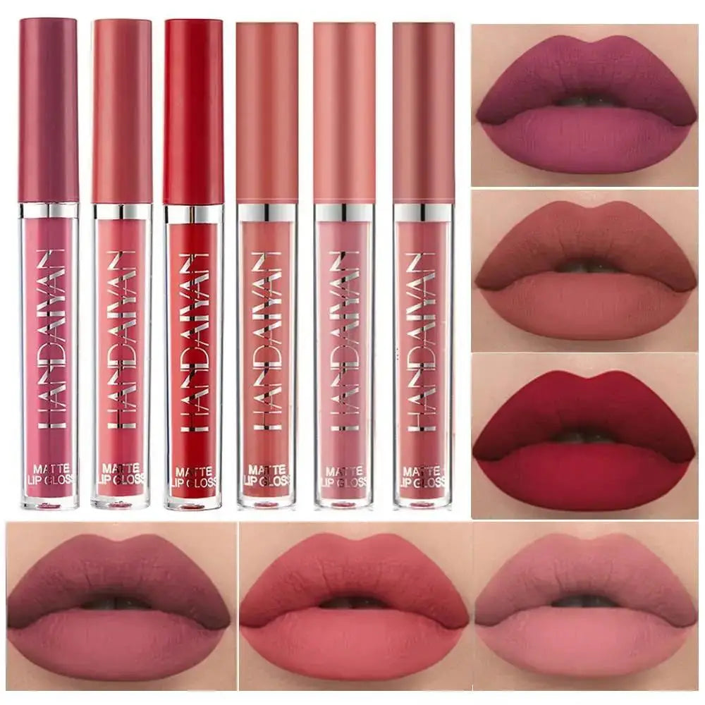 Handaiyan 12 Colors Matte Velvet Liquid Lipstick – Waterproof Liquid Lipstick PRIMED