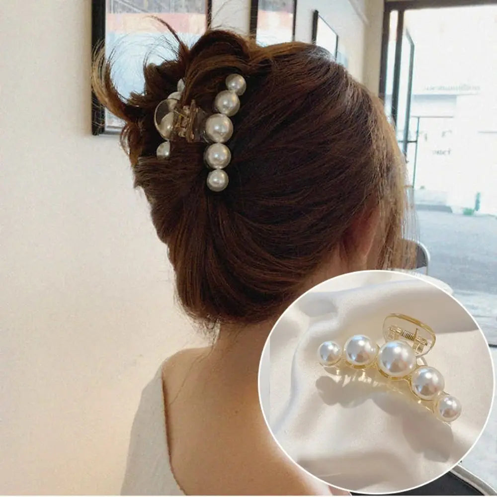 Pearl Hair Claw Clip – Elegant Shark Clip for Daily Styling Hair Claw Clip PRIMED