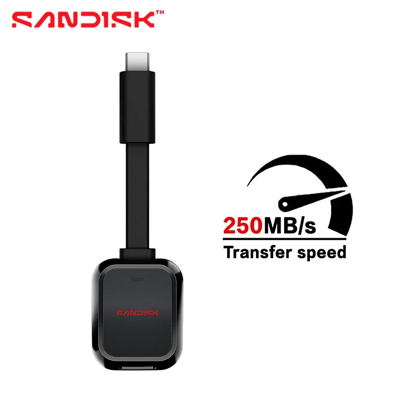 SanDisk QuickFlow USB 3.2 Type-C microSD Card Reader 250MB/s Memory Card Reader PRIMED