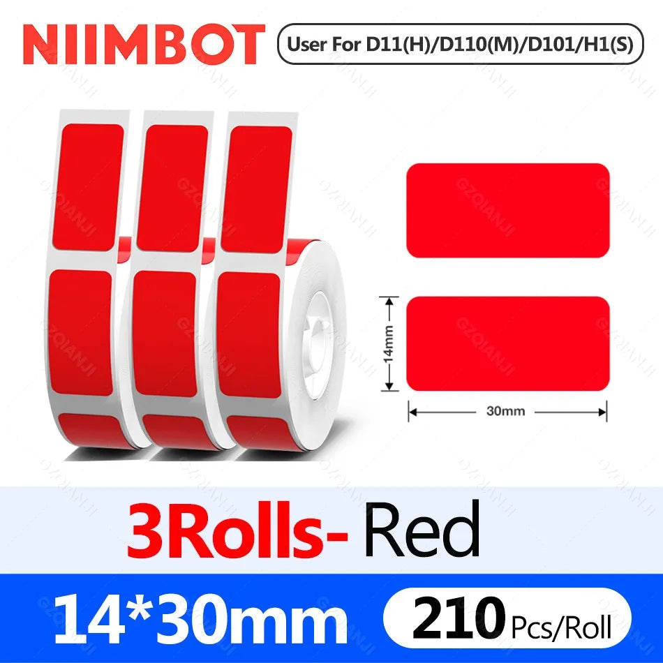 Niimbot D11H 300DPI Bluetooth Thermal Label Printer Portable Bluetooth Label Printer PRIMED Only 3RD14-30mm