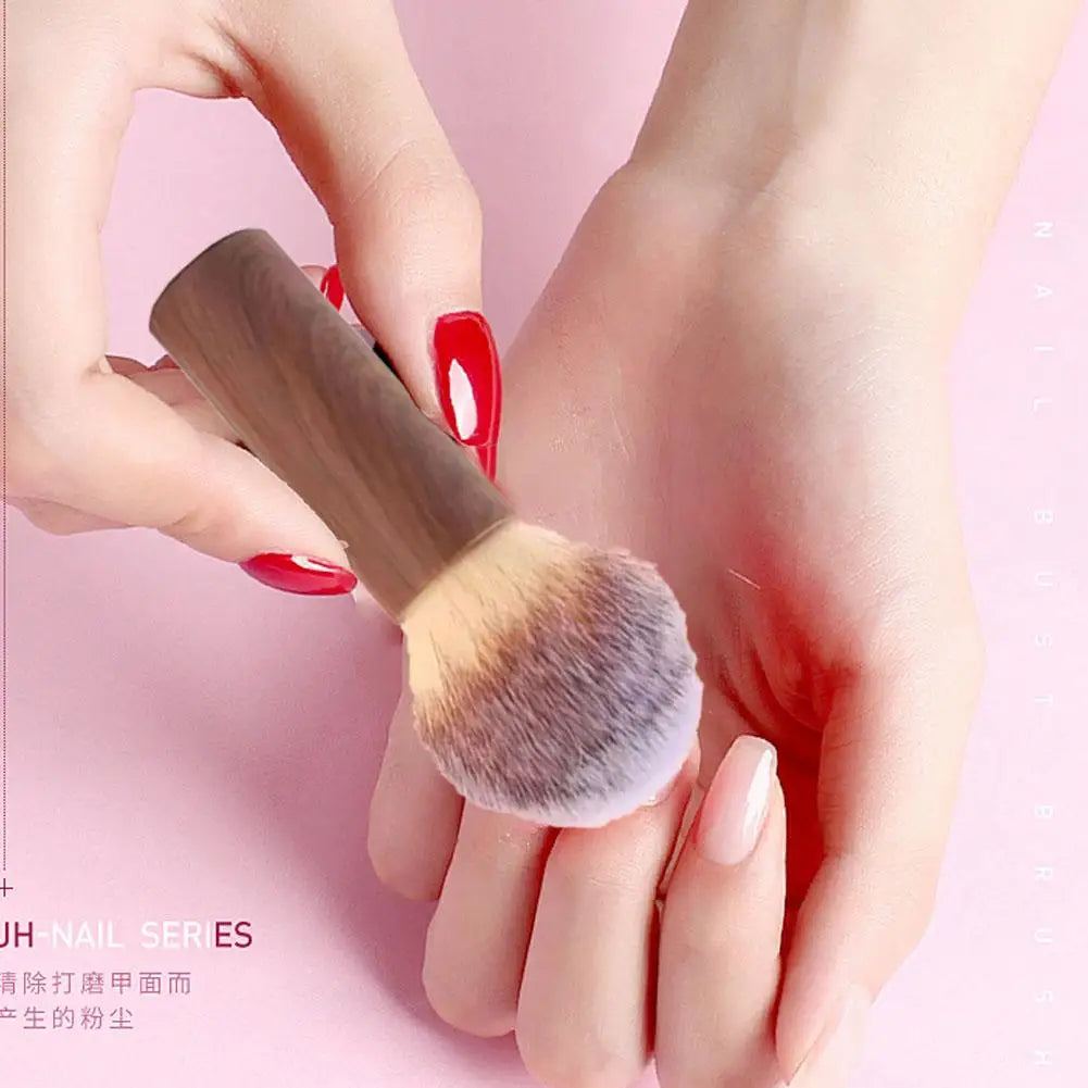 Kabuki Powder Brush – Face Blush, Contour & Nail Dust Tool