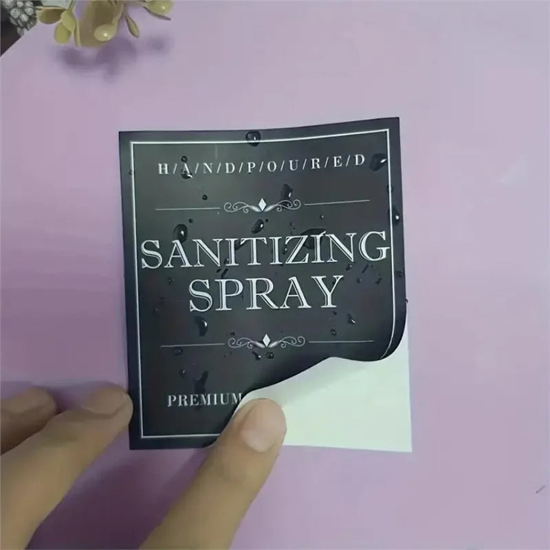 Waterproof Bathroom Bottle Labels 5-Pack | PVC Stickers