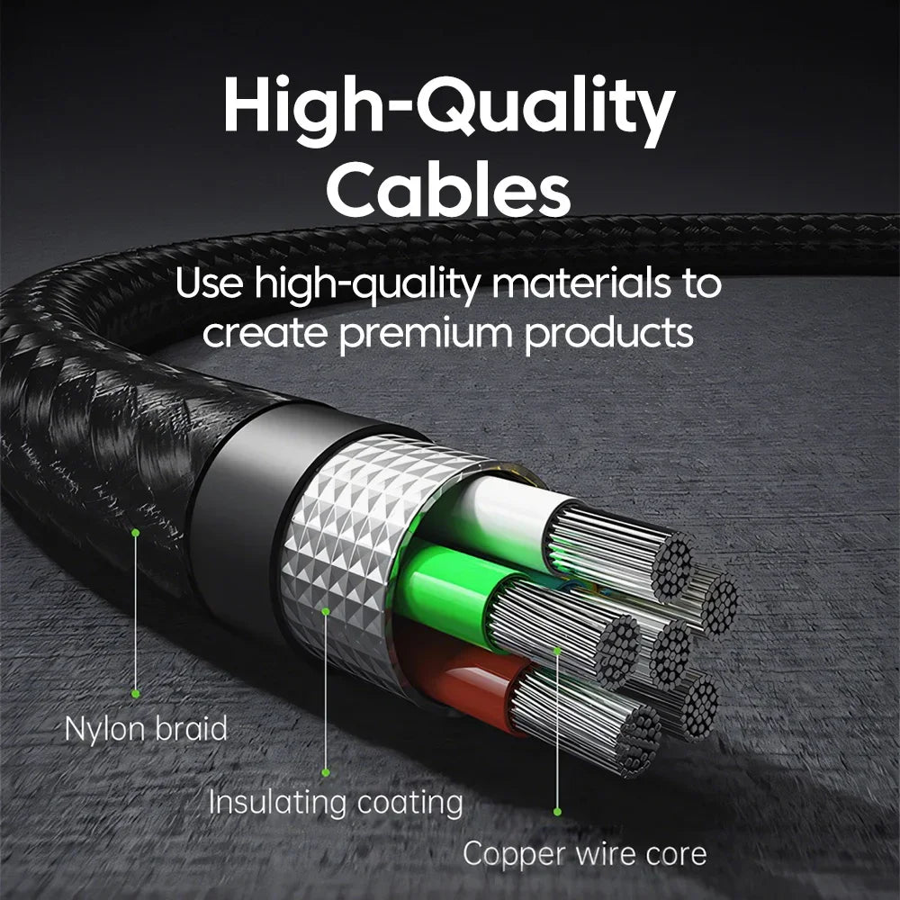 USB-C to USB-C Cable 5A PD Fast Charging with Digital Display USB-C Charging Cable PRIMED