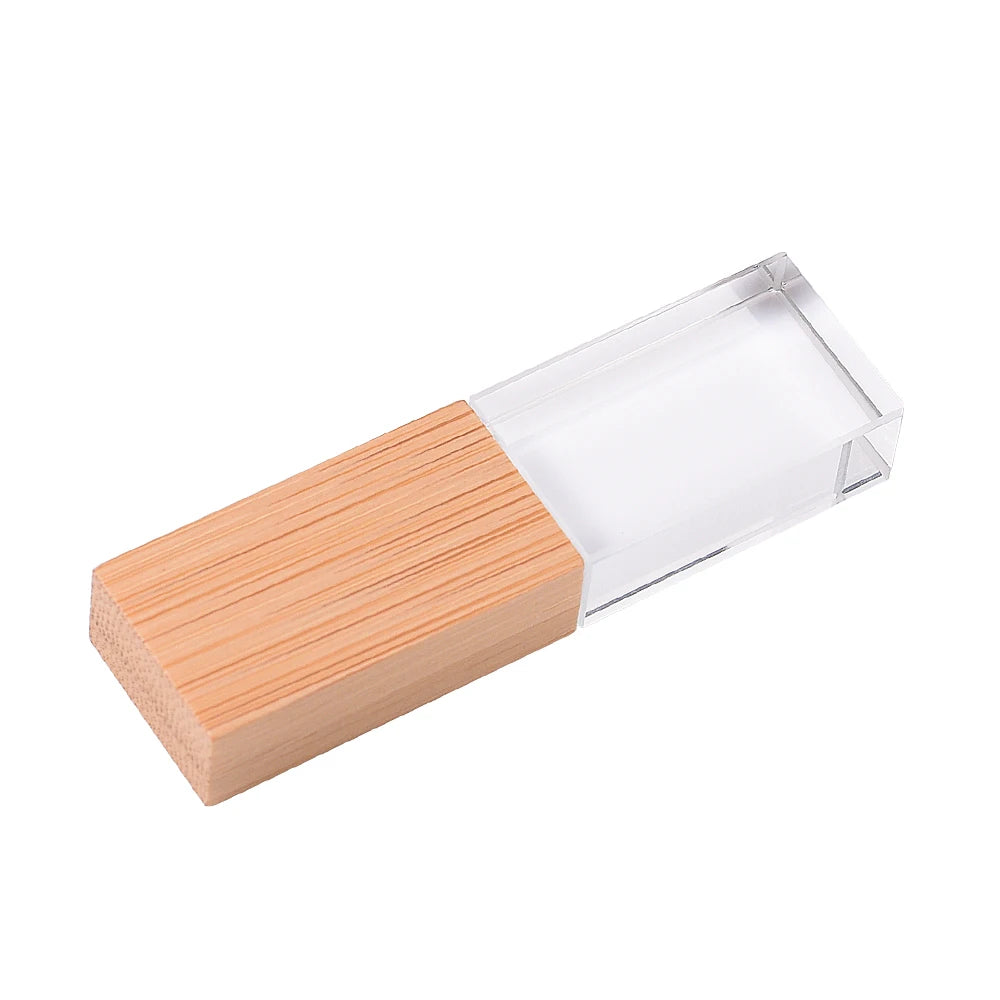 Wooden USB Flash Drive 8–128GB | Free Laser Engraving Logo