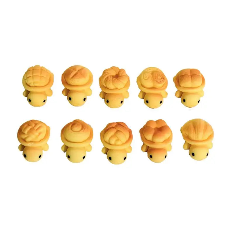 10pcs Glow-in-the-Dark Mini Resin Turtle Ornaments | Garden & Desk