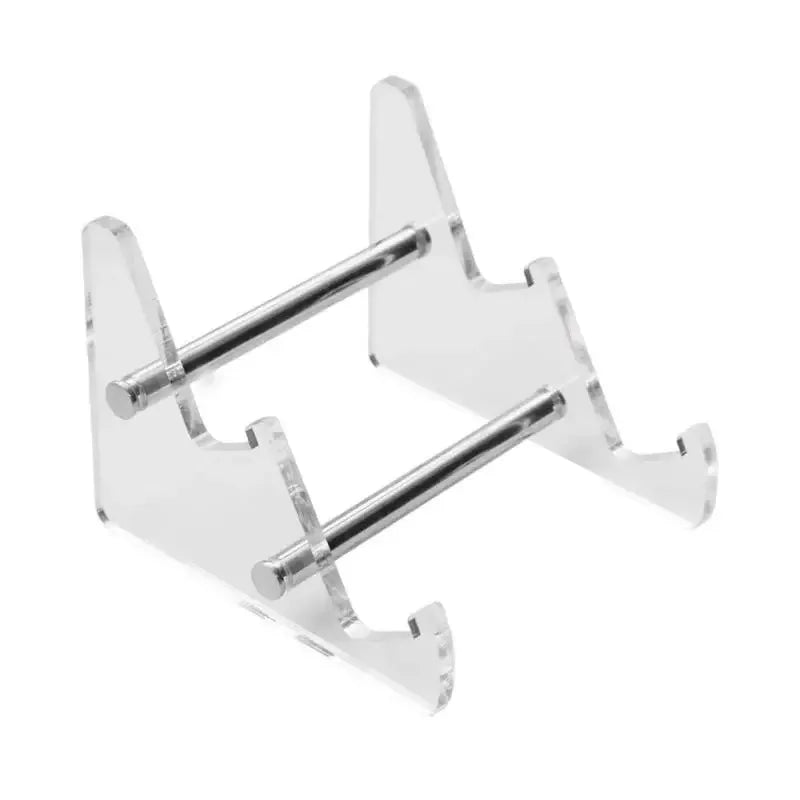 Transparent Acrylic Keyboard Stand – 1, 2 & 3-Tier Rack Keyboard Stand Rack PRIMED White 2 tiers