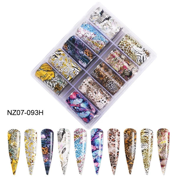 Galaxy Nail Transfer Foils – 10 Rolls, 105 Designs | DIY Nail Art