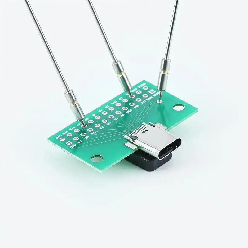 USB 3.1 Type-C Male to Female Test PCB Board Adapter 24P 2.54mm