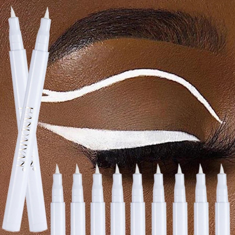 Handaiyan Matte Liquid Eyeliner – Waterproof, Quick-Dry, 12 Colors Liquid Eyeliner Pen PRIMED