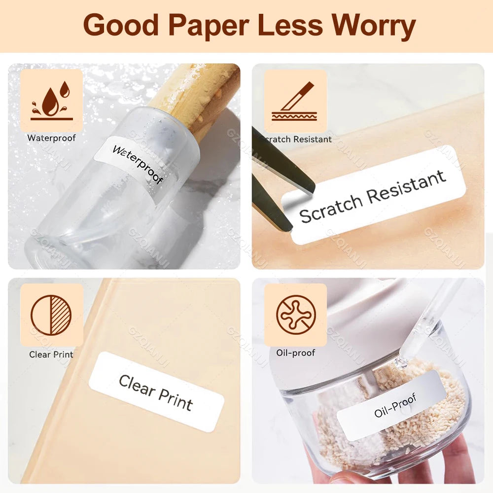 Niimbot Thermal Label Paper Roll – D11 D110 D101 Waterproof Thermal Label Roll PRIMED