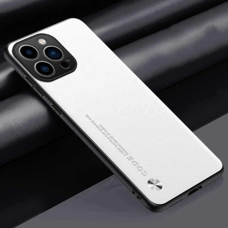 Ultrathin PU Leather iPhone Case – Anti-Scratch Shockproof Cover