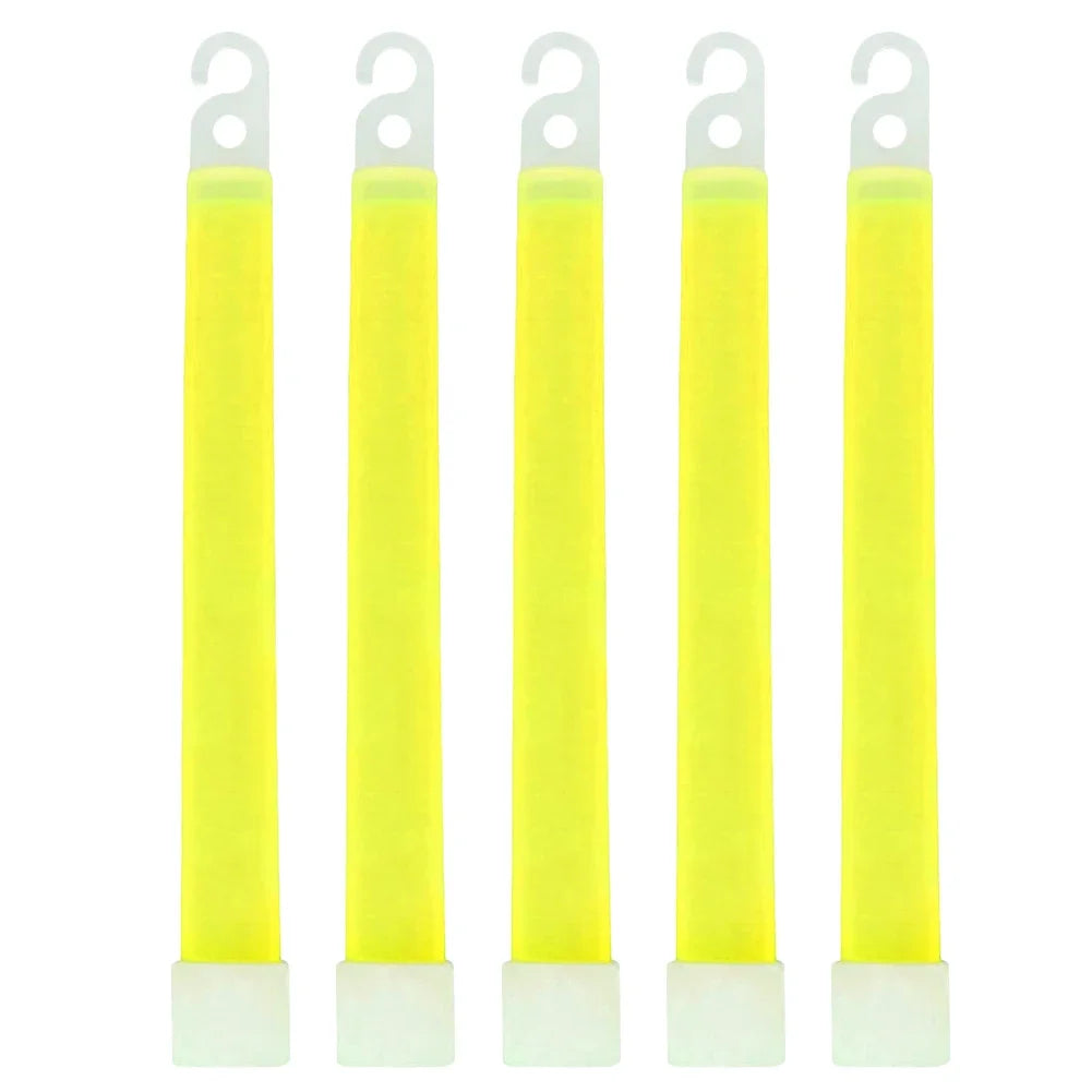 LED Glow Sticks 1/5/10 Pack – Camping, Party & Emergency Glow Light Sticks PRIMED 5PCS Yellow