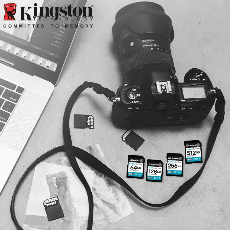 Kingston A2 V30 SDXC Memory Card 4K – 64GB to 1TB SD Memory Card PRIMED
