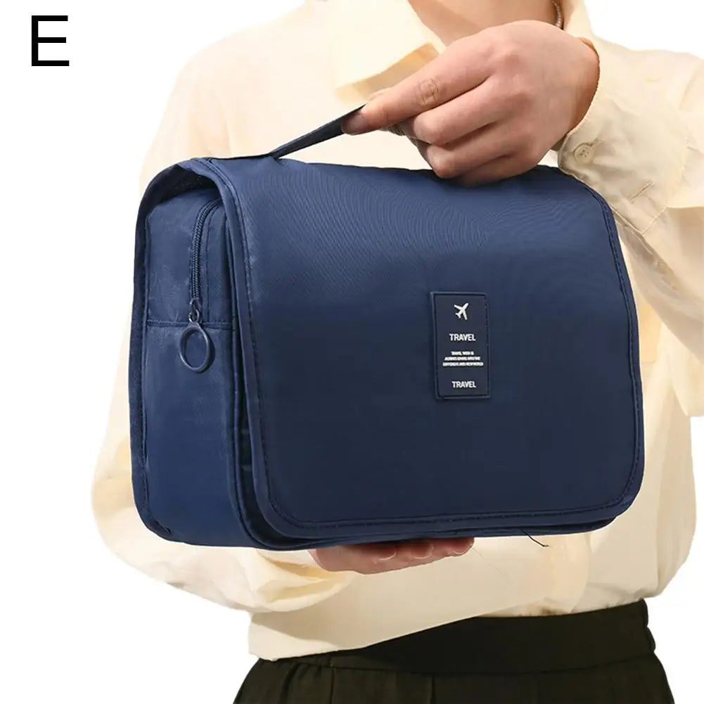 Travel Makeup Bag with Hook – Waterproof Toiletry Organizer