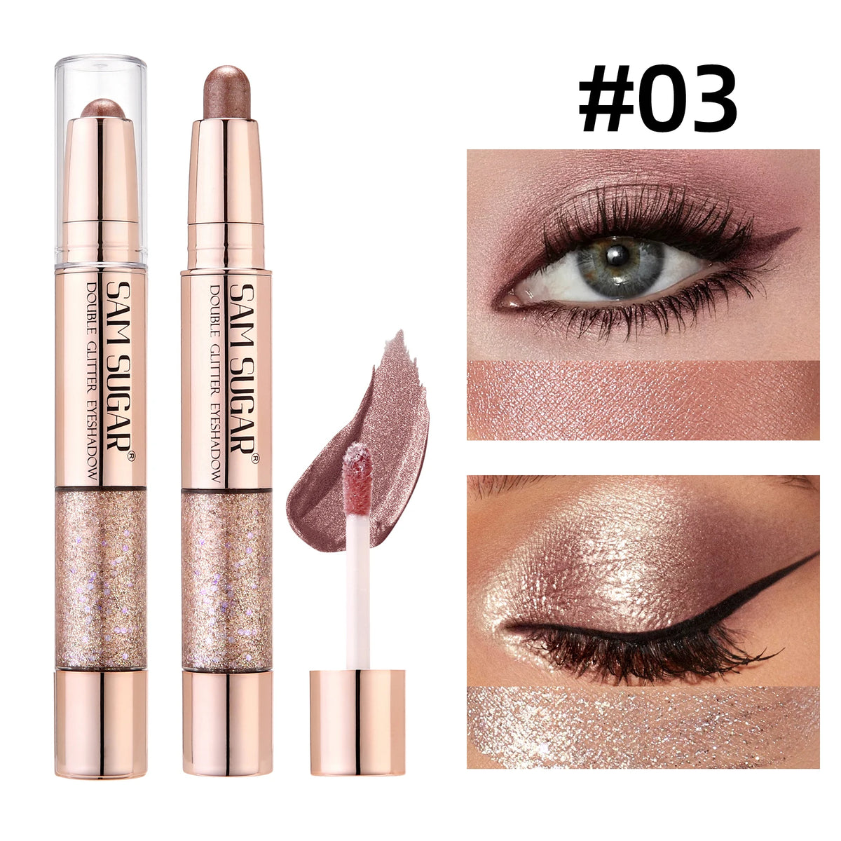 SAM SUGAR 3-in-1 Eyeshadow Stick – Highlighter & Blush Pen