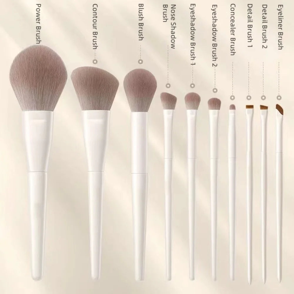 12-Piece Makeup Brush Set – Face & Eye Beauty Tools