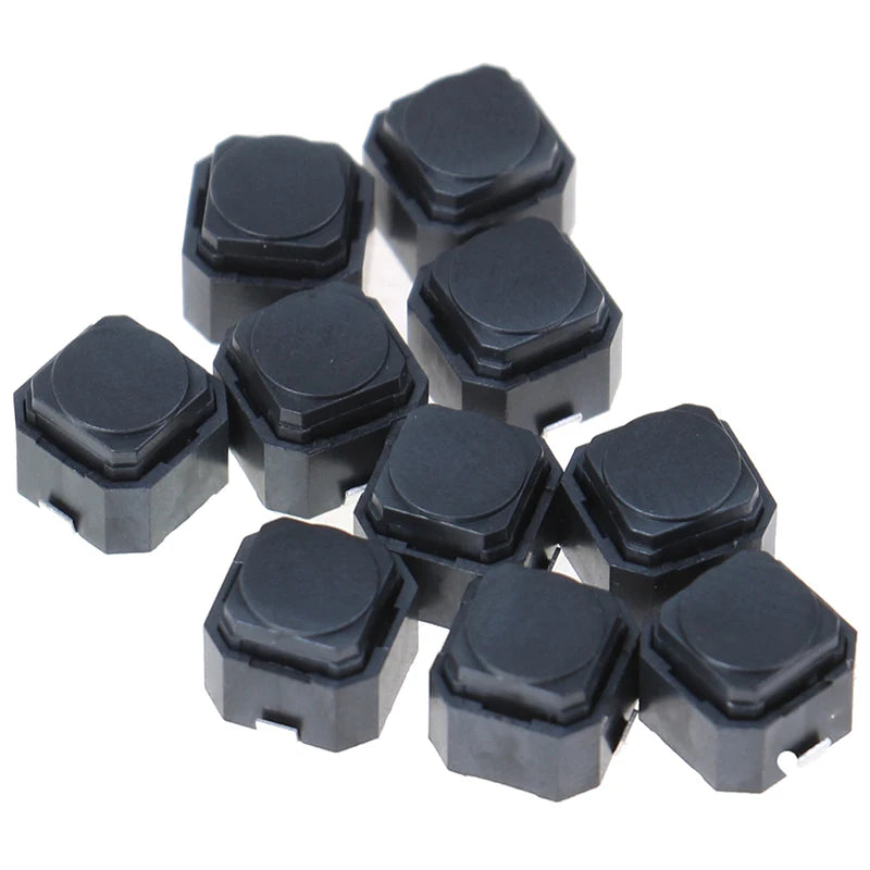 10Pcs SMD Silent Tact Switch Silicone Touch Button 6x6x5mm Tactile Switch PRIMED