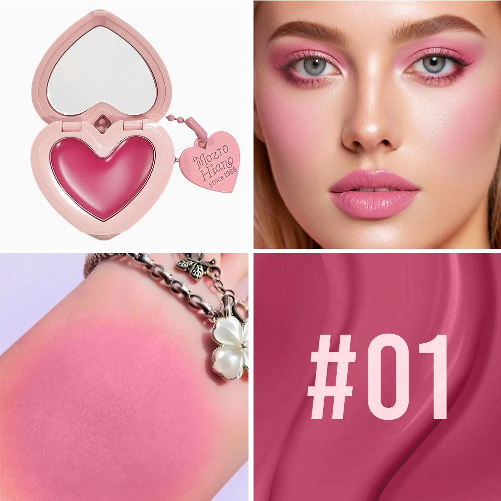 SAM SUGAR Heart Cream Blush – Lip & Cheek, Waterproof
