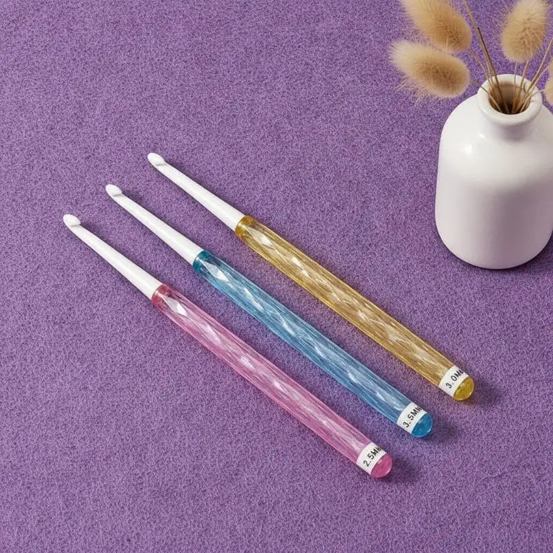 Ergonomic Crochet Hook Set 8 Sizes 2mm–6mm | ABS DIY Kit