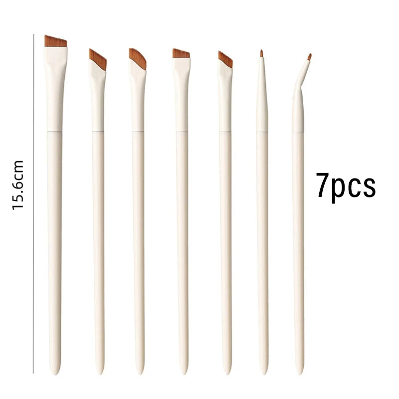 Angled Eyeliner & Eyebrow Brush Set – 1, 3, 7 or 9 Pcs