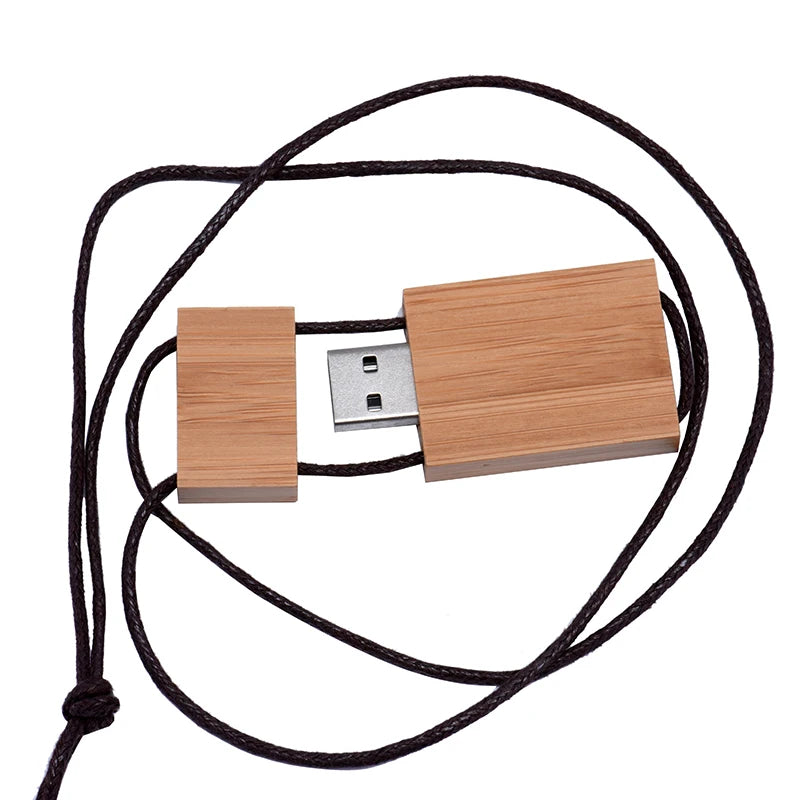 Wooden USB Flash Drive Custom Logo | 4GB–128GB Pen Drive