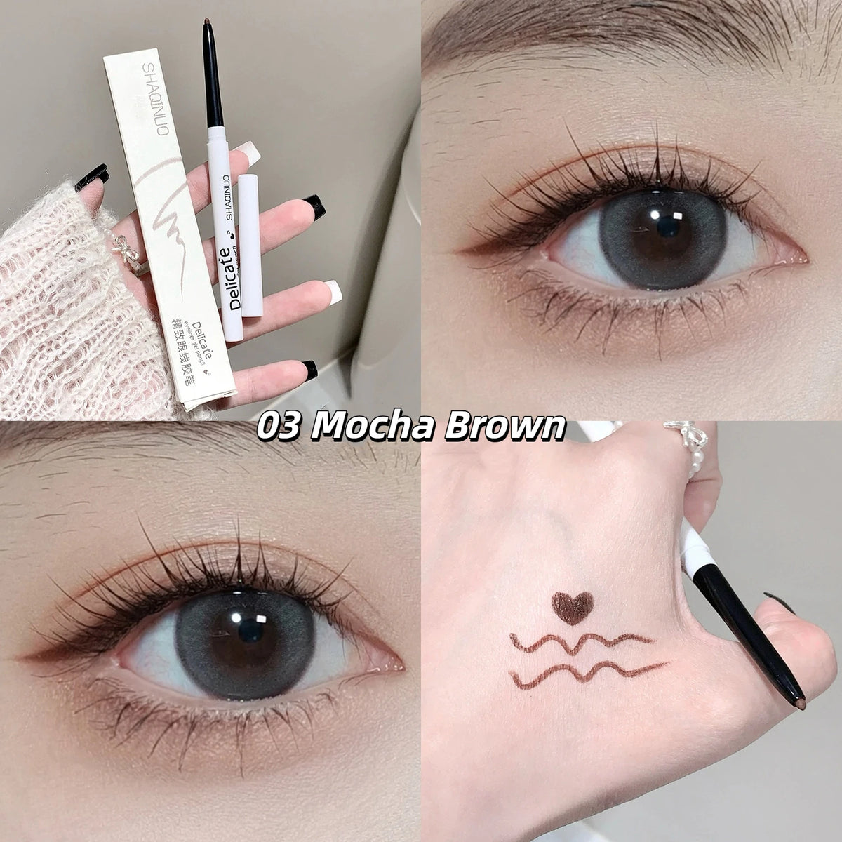 Waterproof Eyeliner Pencil – Long-Lasting, Non-Smudge Gel