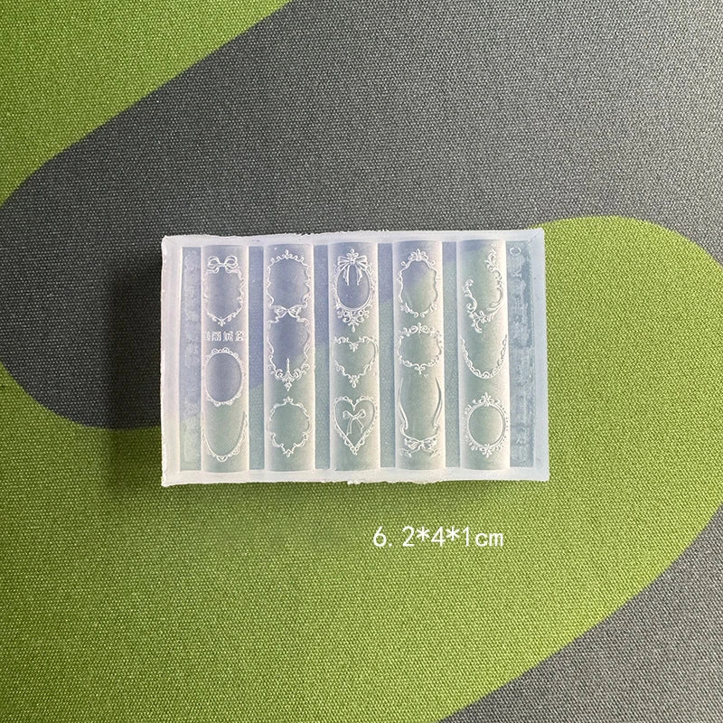 Nail Art Silicone Molds – Lace, Photo Frame & Bow Designs Nail Art Mold PRIMED