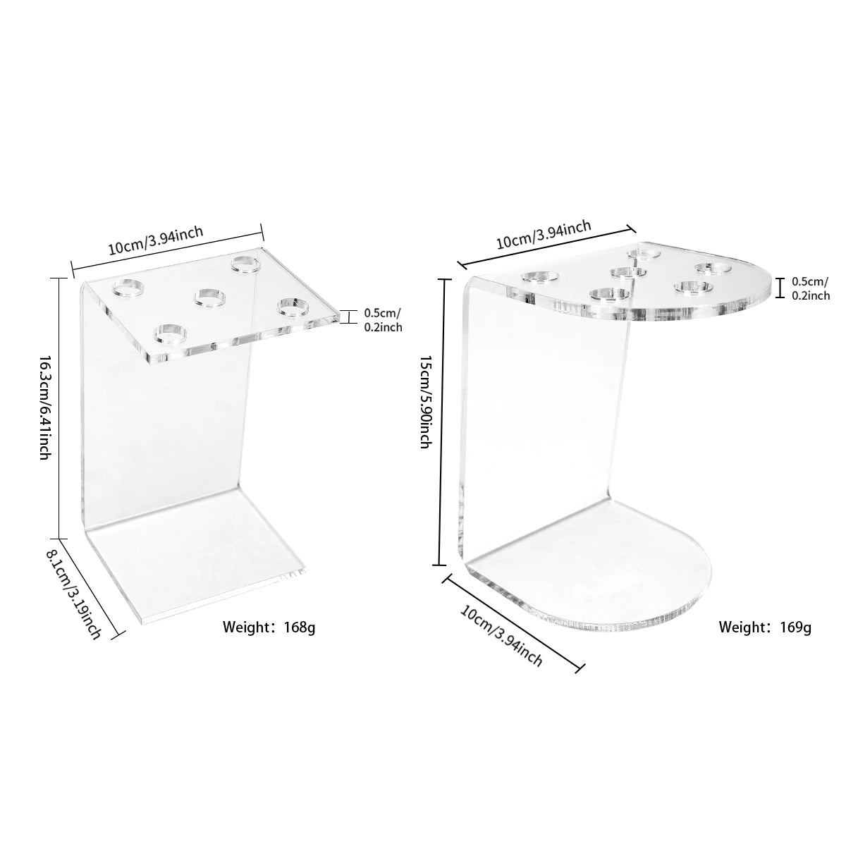 Acrylic Scissors Rack – Barber Holder for Shears & Clippers