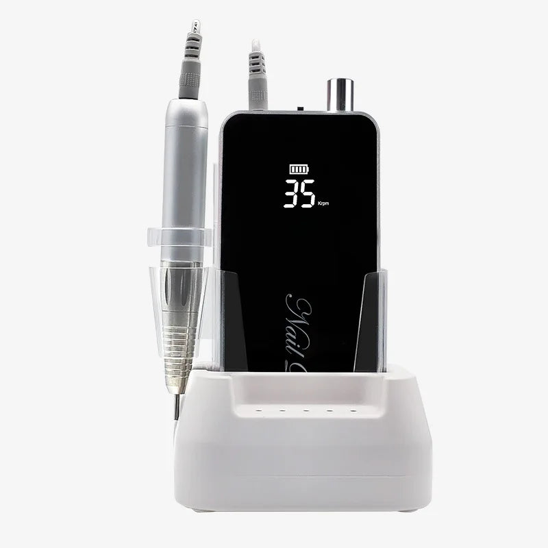 Rechargeable Electric Nail Drill Machine – 35000 RPM Pro Set