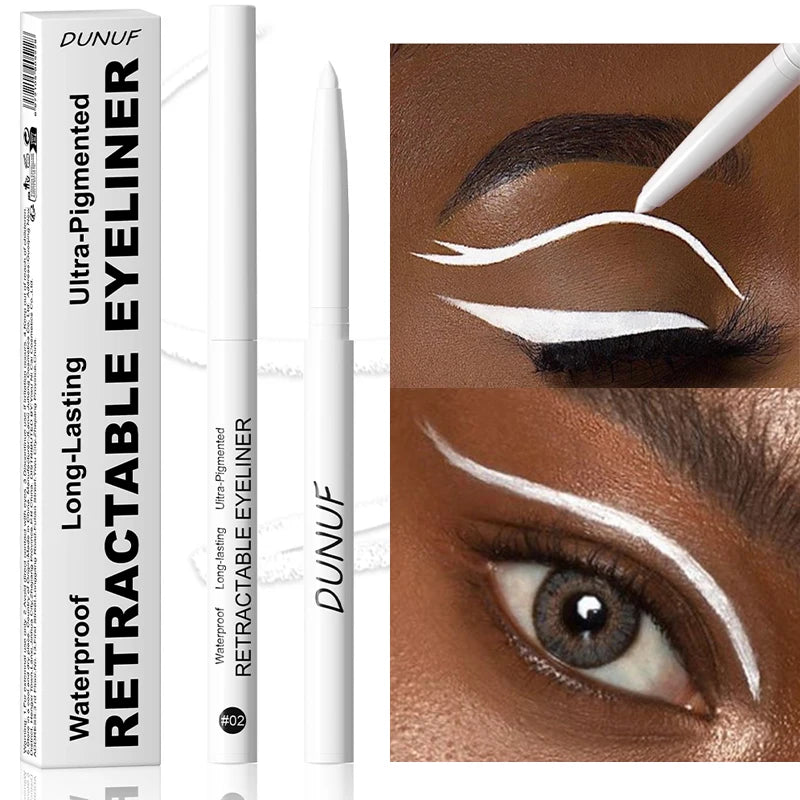 DUNUF Waterproof Matte Gel Eyeliner Pencil – Ultra-Fine Gel Eyeliner Pencil PRIMED