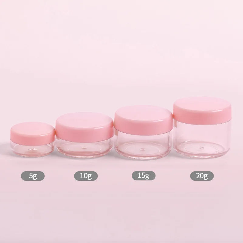 Transparent Acrylic Cosmetic Jar | Travel Makeup Storage Pot