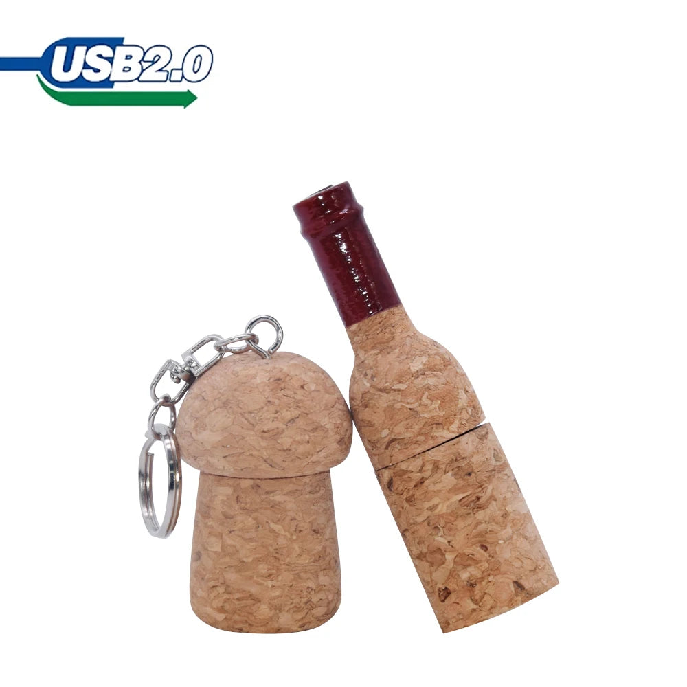 Cork Wood USB Flash Drive 4GB–64GB | Custom Logo Engraved USB Flash Drive PRIMED