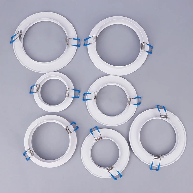 LED Downlight Hole Cover Ring – White Remedial Adapter Frame