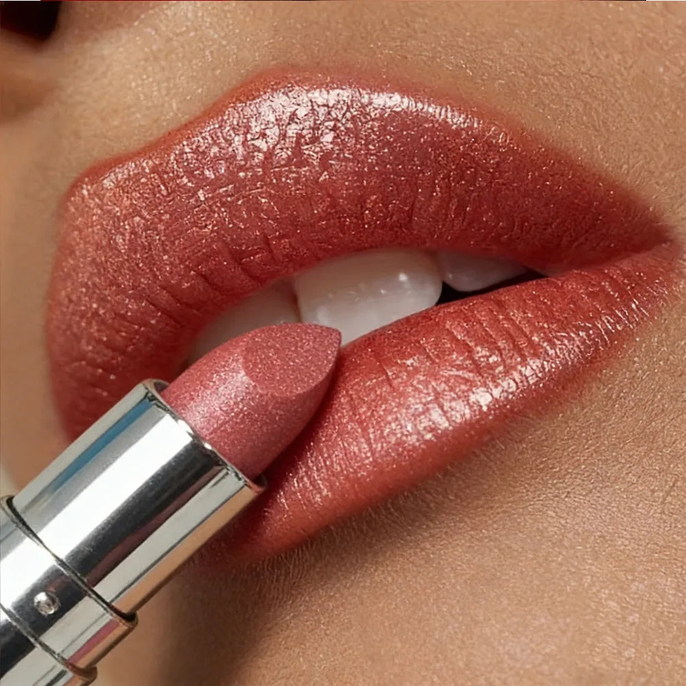 Glitter Metallic Lipstick – Diamond Sparkle Lip Glaze 6 Colors Glitter Lipstick PRIMED