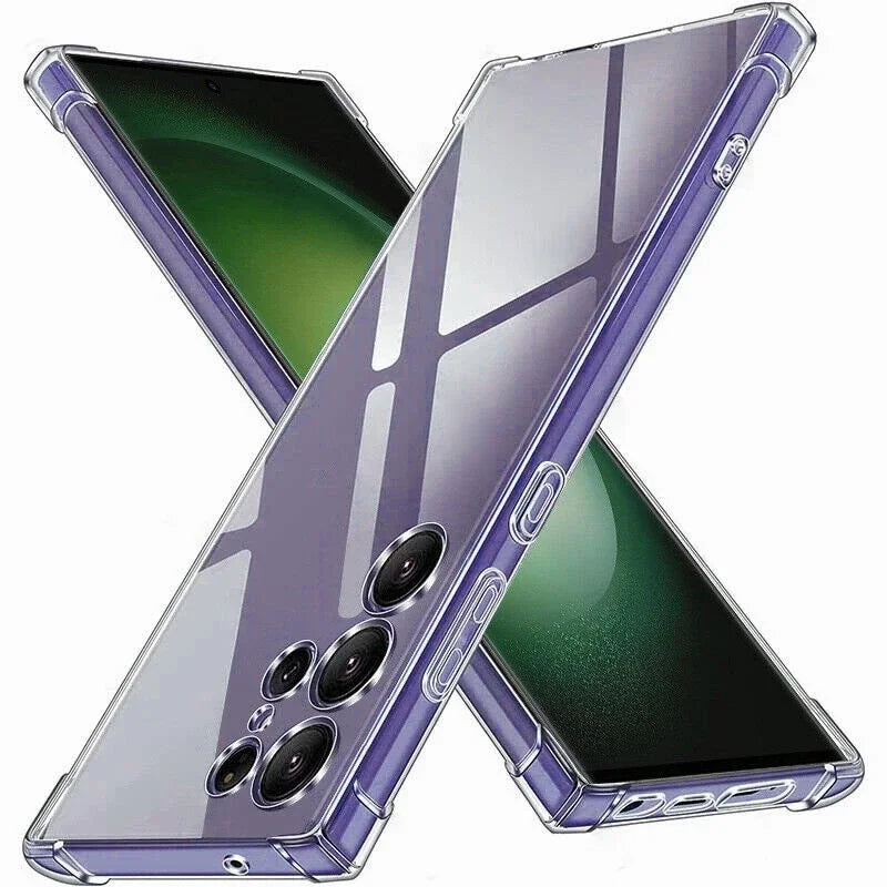 Clear Shockproof TPU Case for Samsung Galaxy S25 S24 A54 A53 Phone Case PRIMED