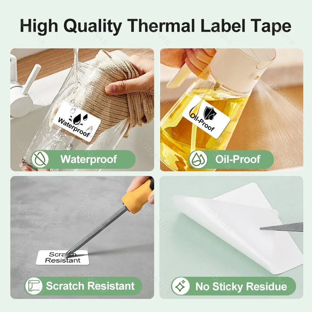 Thermal RFID Label Tape 40×30mm 50×30mm – M110 M220 X2 P50 Thermal Label Tape PRIMED